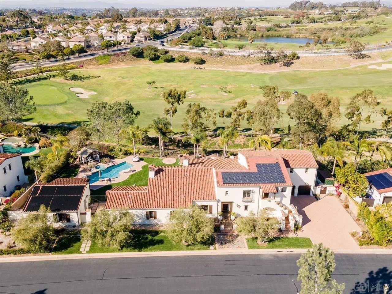 1202 Via Zamia Encinitas, CA 92024 - Photo 38 of 41 an aerial view of residential houses with outdoor space