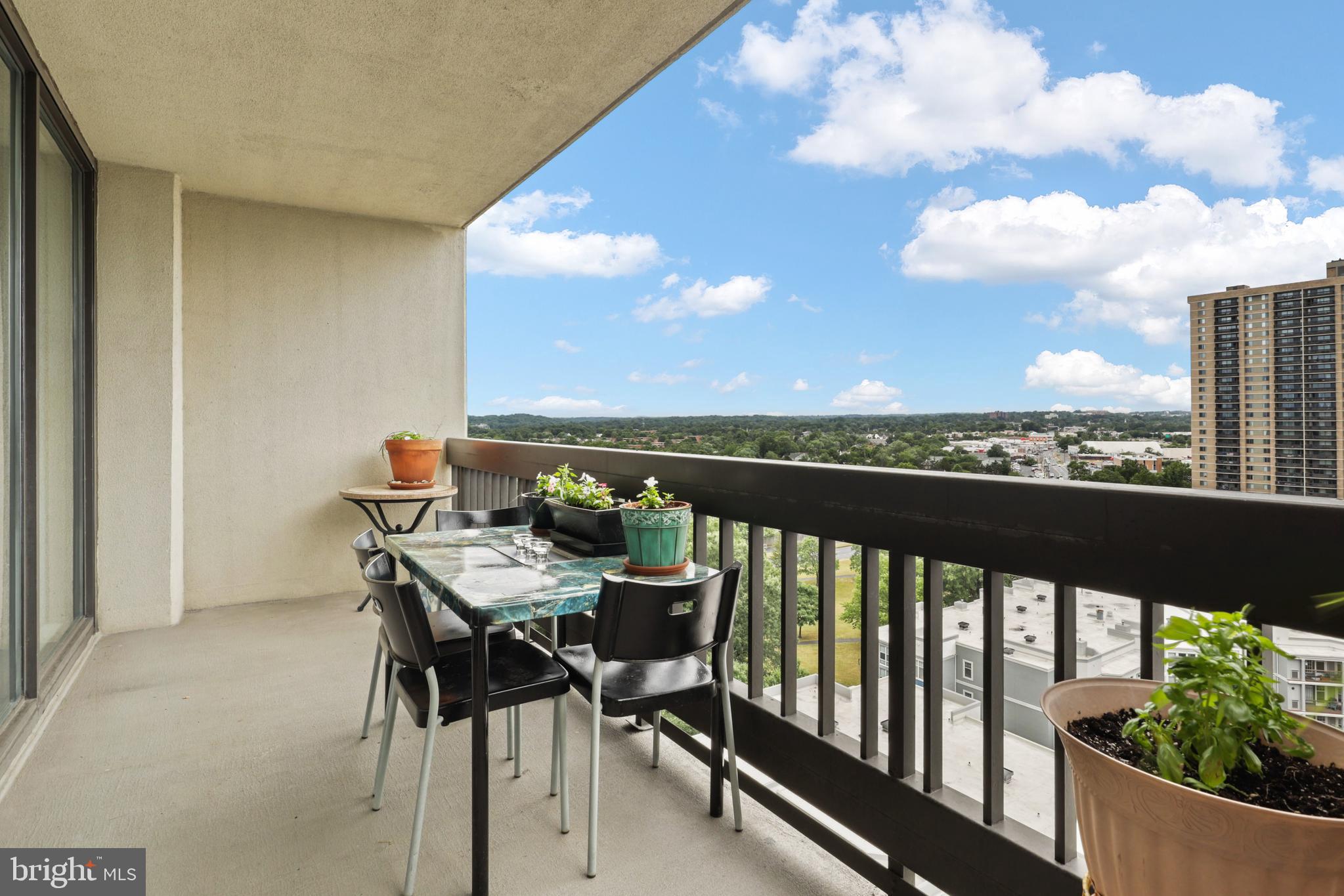5505 Seminary Road, Unit 1306N Falls Church, VA 22041 - Photo 25 of 43 a view of a balcony with furniture