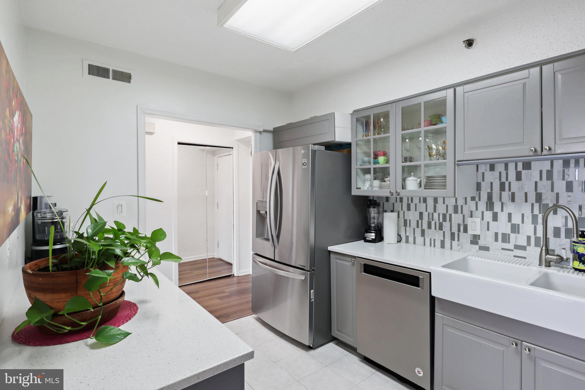 5505 Seminary Road, Unit 1306N Falls Church, VA 22041 - Photo 6 of 43 a kitchen with stainless steel appliances granite countertop a refrigerator and a sink