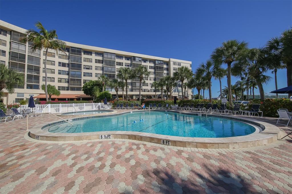 5855 Midnight Pass Road, Unit 420 Sarasota, FL 34242 - Photo 39 of 53 a view of outdoor space with swimming pool
