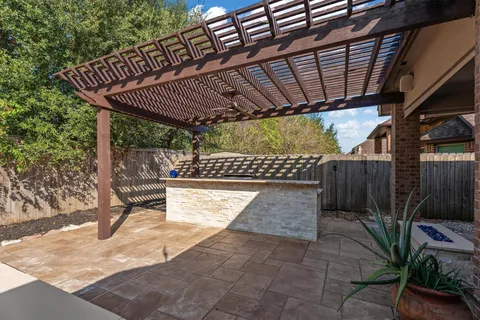 a view of outdoor space with sitting area
