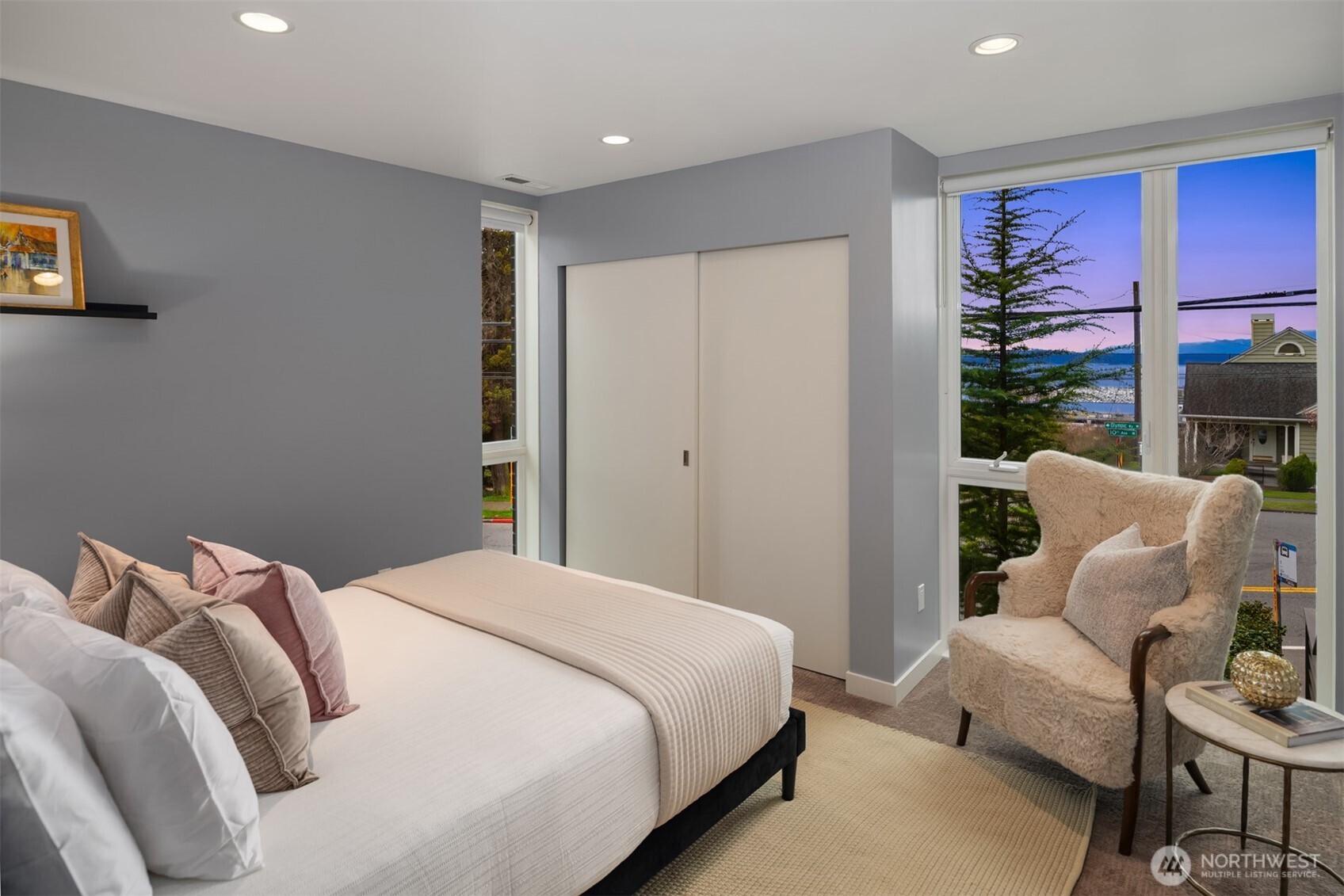 1400 Olympic Way West Seattle, WA 98119 - Photo 27 of 40 a bedroom with a bed and a couch