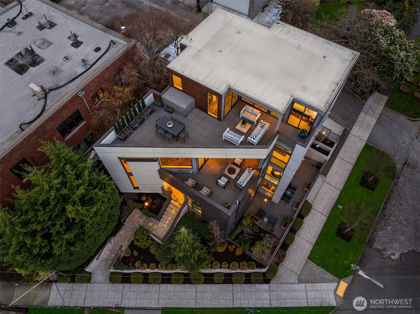 1400 Olympic Way West Seattle, WA 98119 - Photo 37 of 40 an aerial view of a house with outdoor space