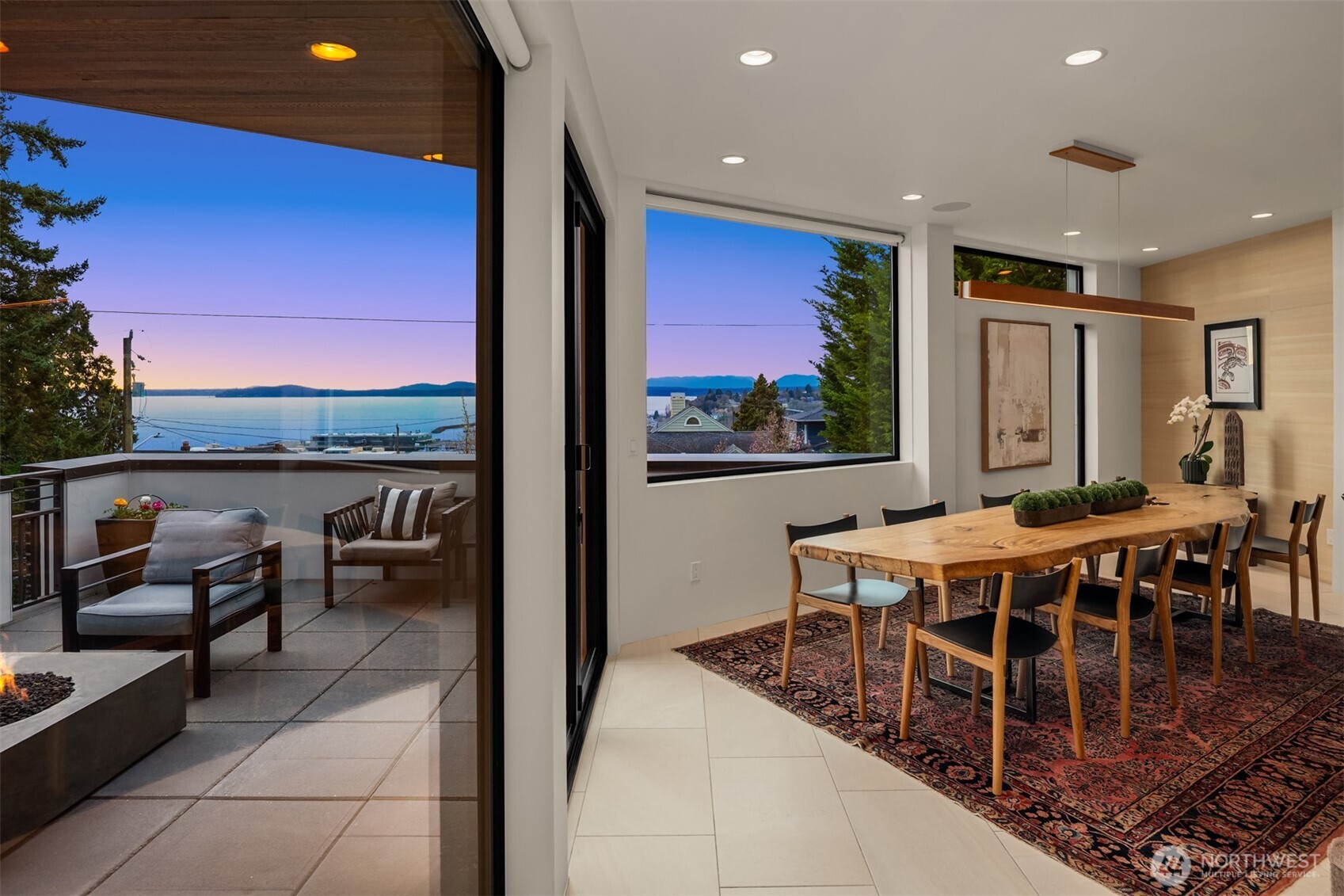 1400 Olympic Way West Seattle, WA 98119 - Photo 8 of 40 a view of a dining room with furniture one side kitchen view and wooden floor