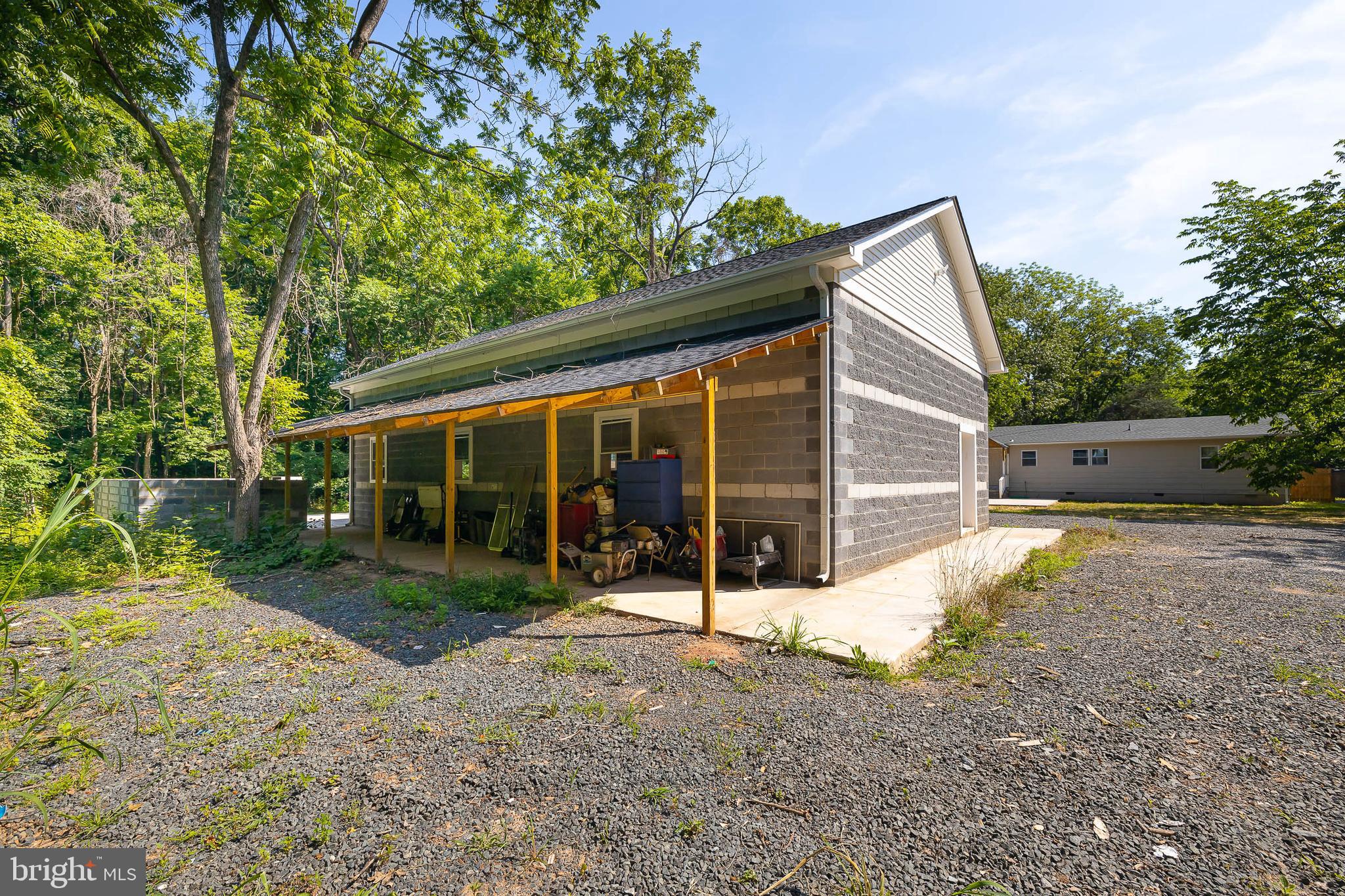 10018 Meetze Road Midland, VA 22728 - Photo 28 of 28 Back of Garage with Covered Storage