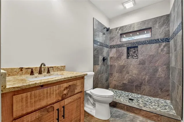 a view of a room with storage and racks