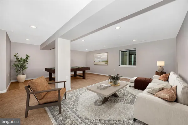 a work room with furniture