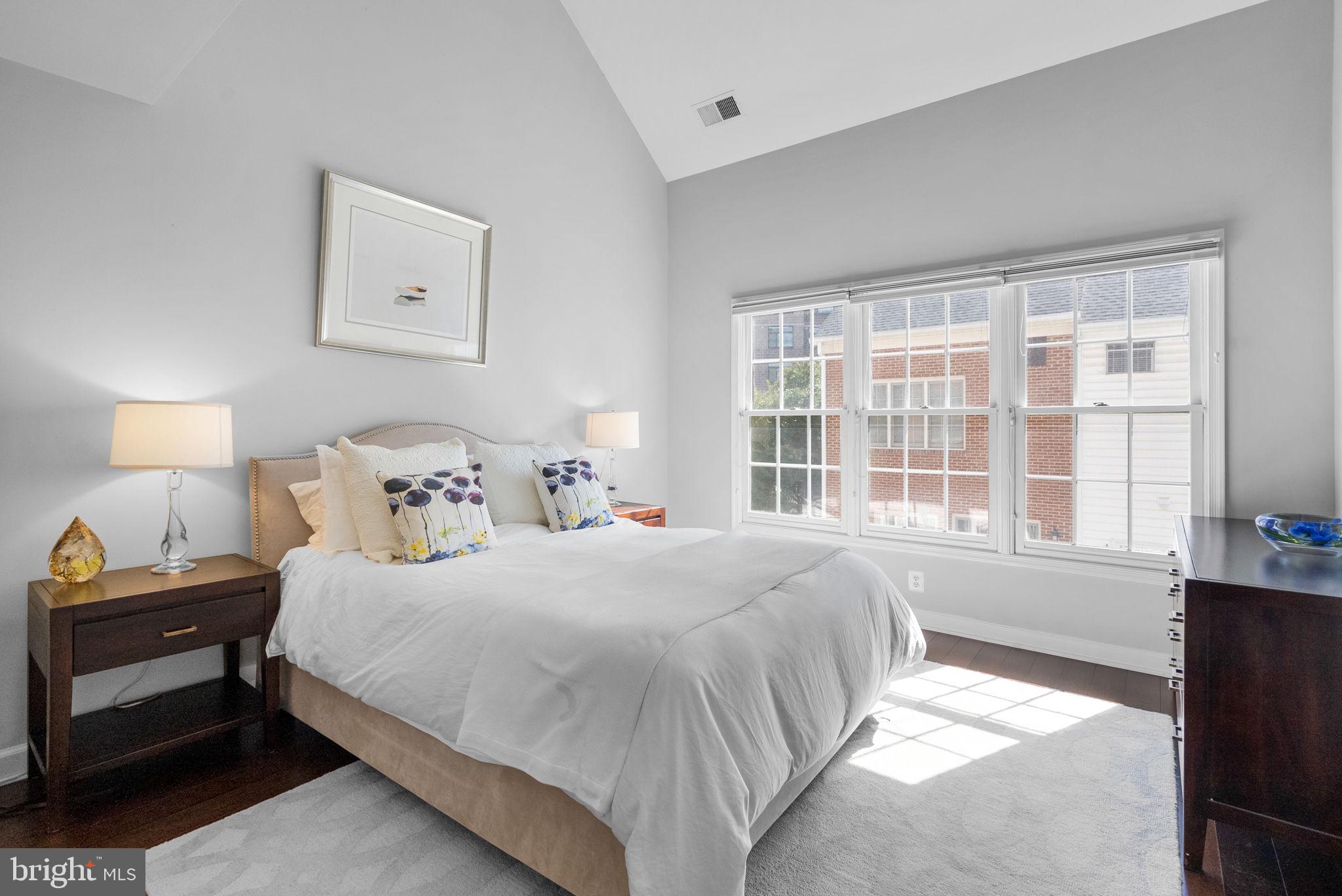 8521 Cameron Street Silver Spring, MD 20910 - Photo 17 of 45 Sun-light Primary Bedroom with Vaulted Ceilings