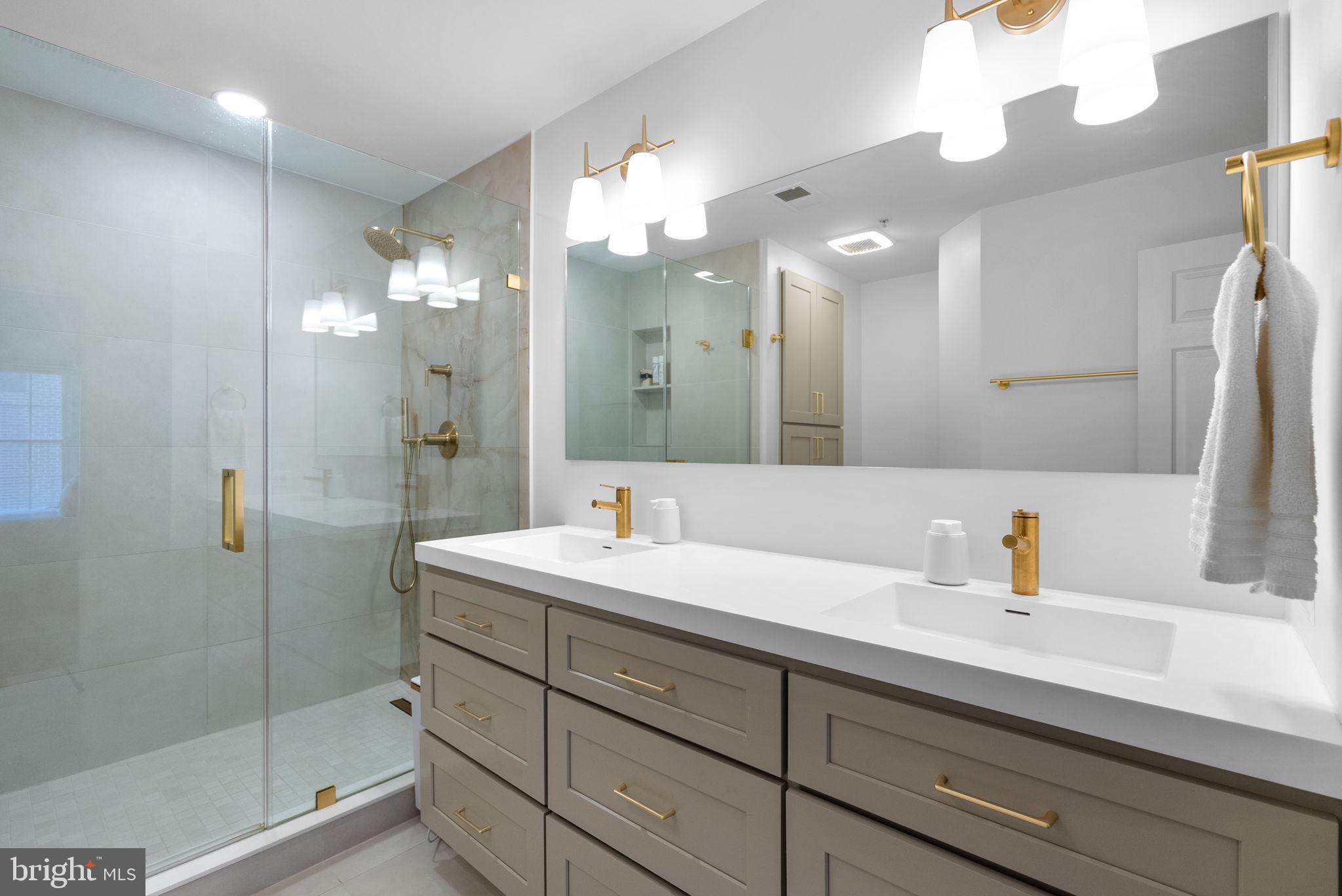 8521 Cameron Street Silver Spring, MD 20910 - Photo 21 of 45 Renovated En-Suite Primary Bathroom