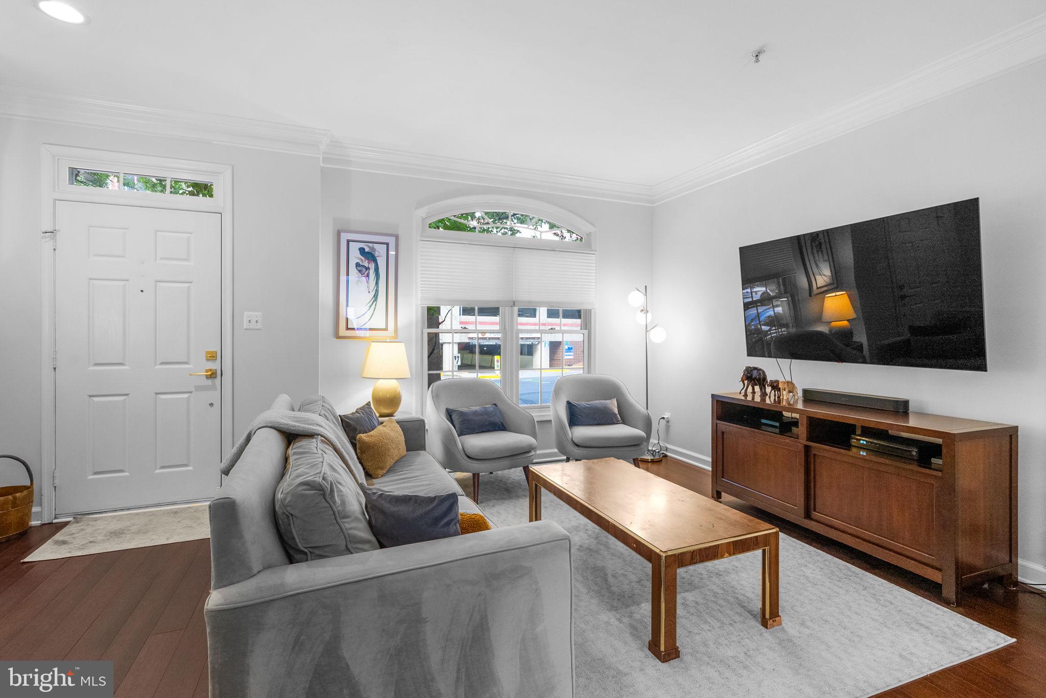8521 Cameron Street Silver Spring, MD 20910 - Photo 4 of 45 Living Room with Bamboo Floors