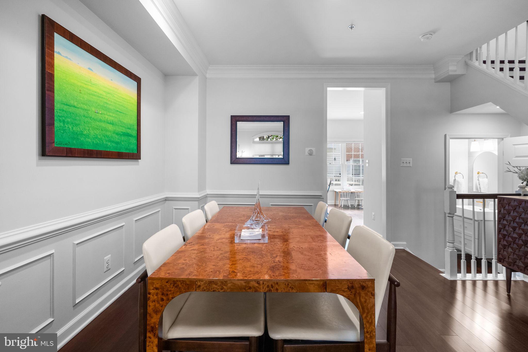 8521 Cameron Street Silver Spring, MD 20910 - Photo 6 of 45 Dining Room with Wainscoting