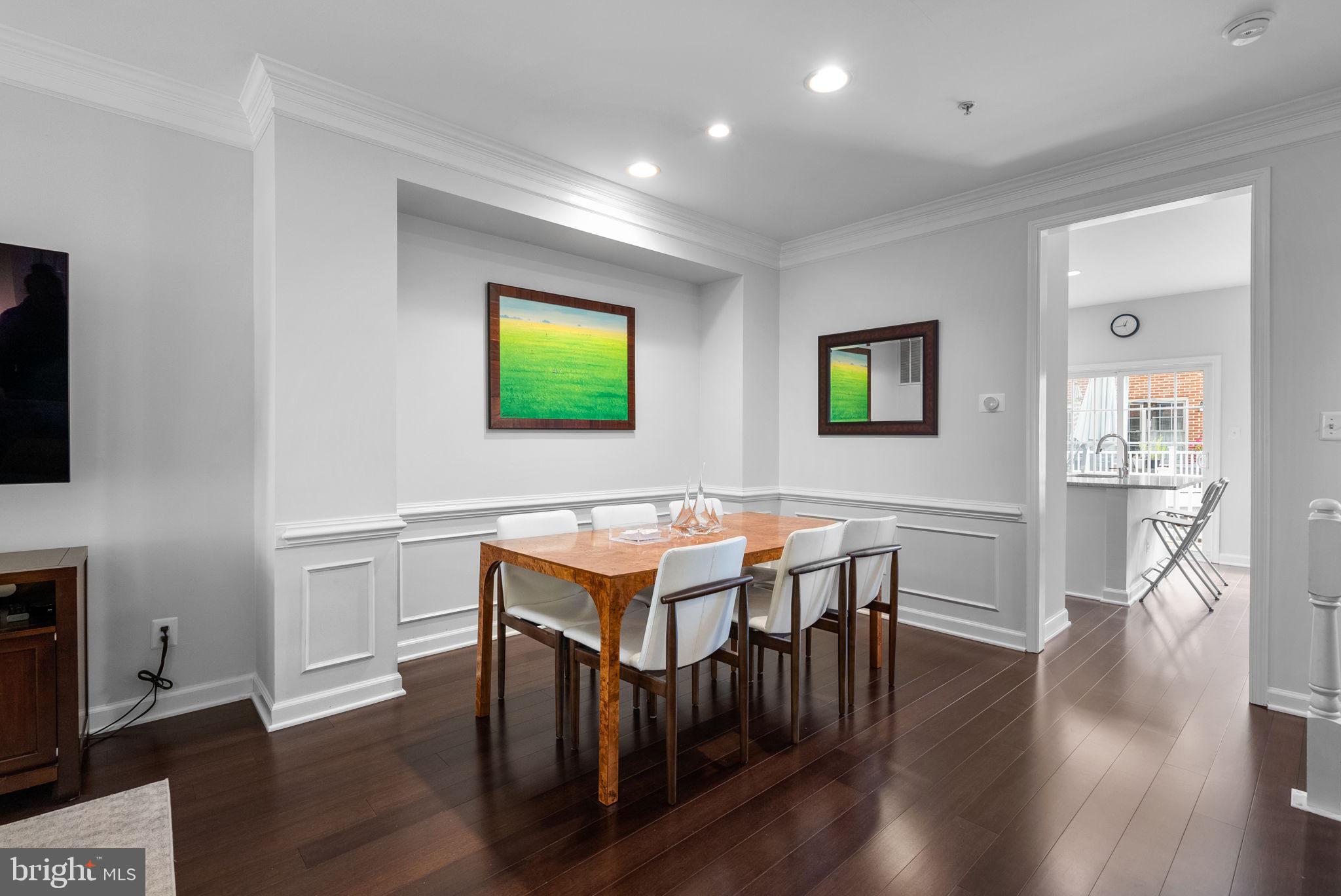 8521 Cameron Street Silver Spring, MD 20910 - Photo 7 of 45 Dining Room with Bamboo Floors