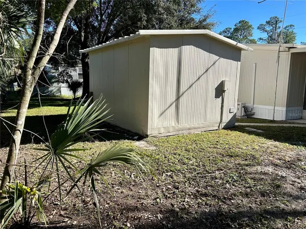 a backyard of a house