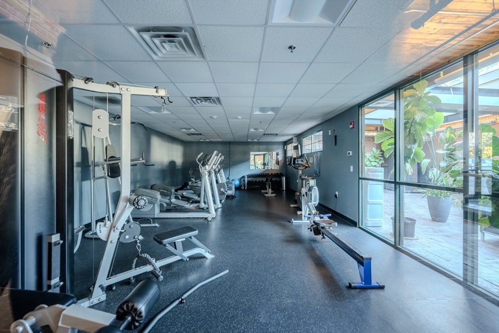 160 Fremont Street, Unit 405 Worcester, MA 01603 - Photo 29 of 34 a view of a room with gym equipment