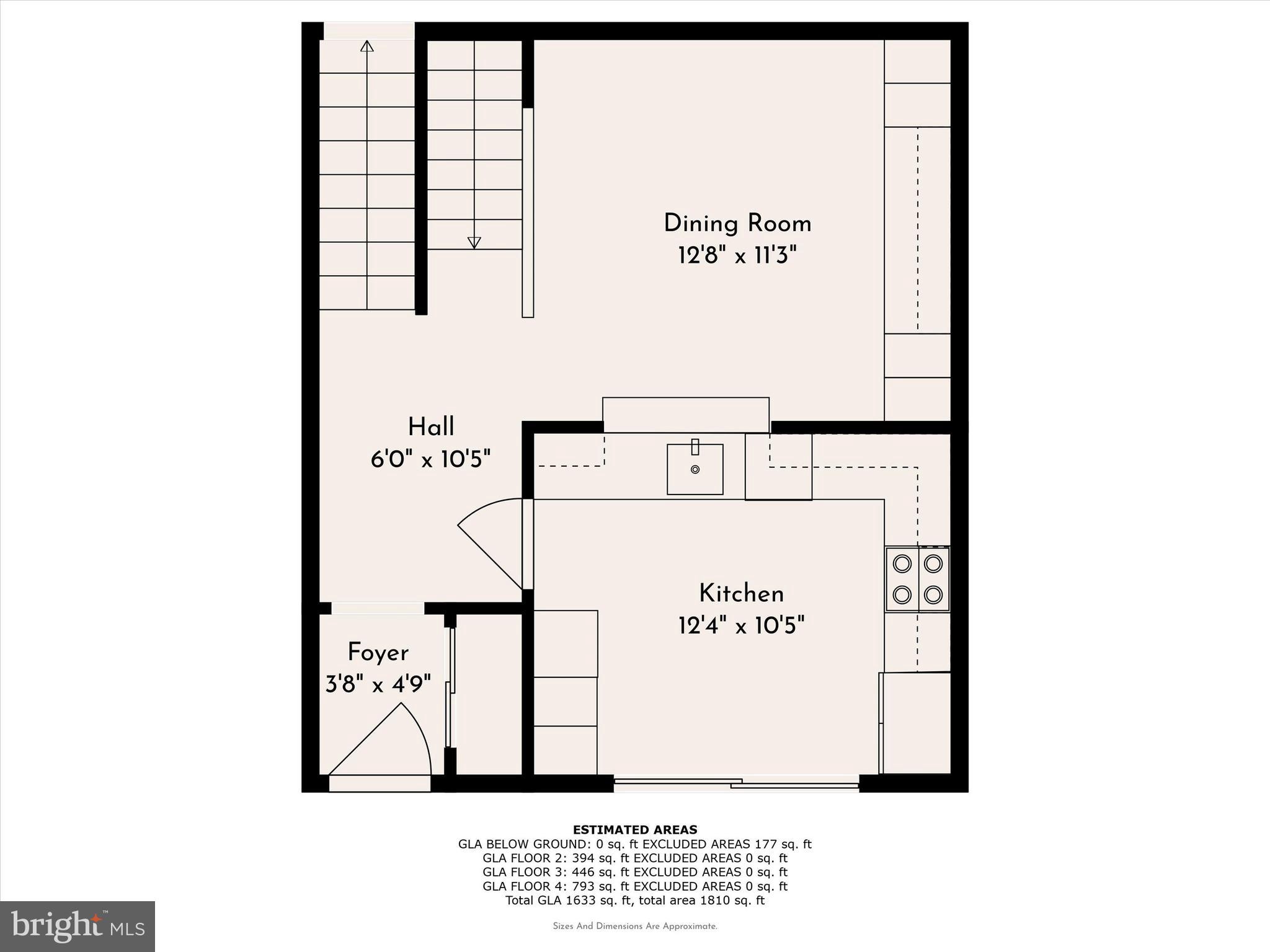 7 North Christopher Columbus Boulevard, Unit 130 Philadelphia, PA 19106 - Photo 42 of 44 Kitchen/dining floor plan