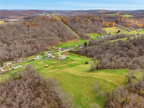 a view of a city with an ocean