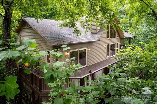 a house with lots of trees