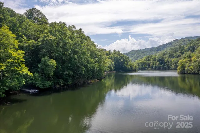 a view of a lake in middle of a house