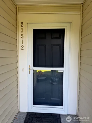 a view of front door