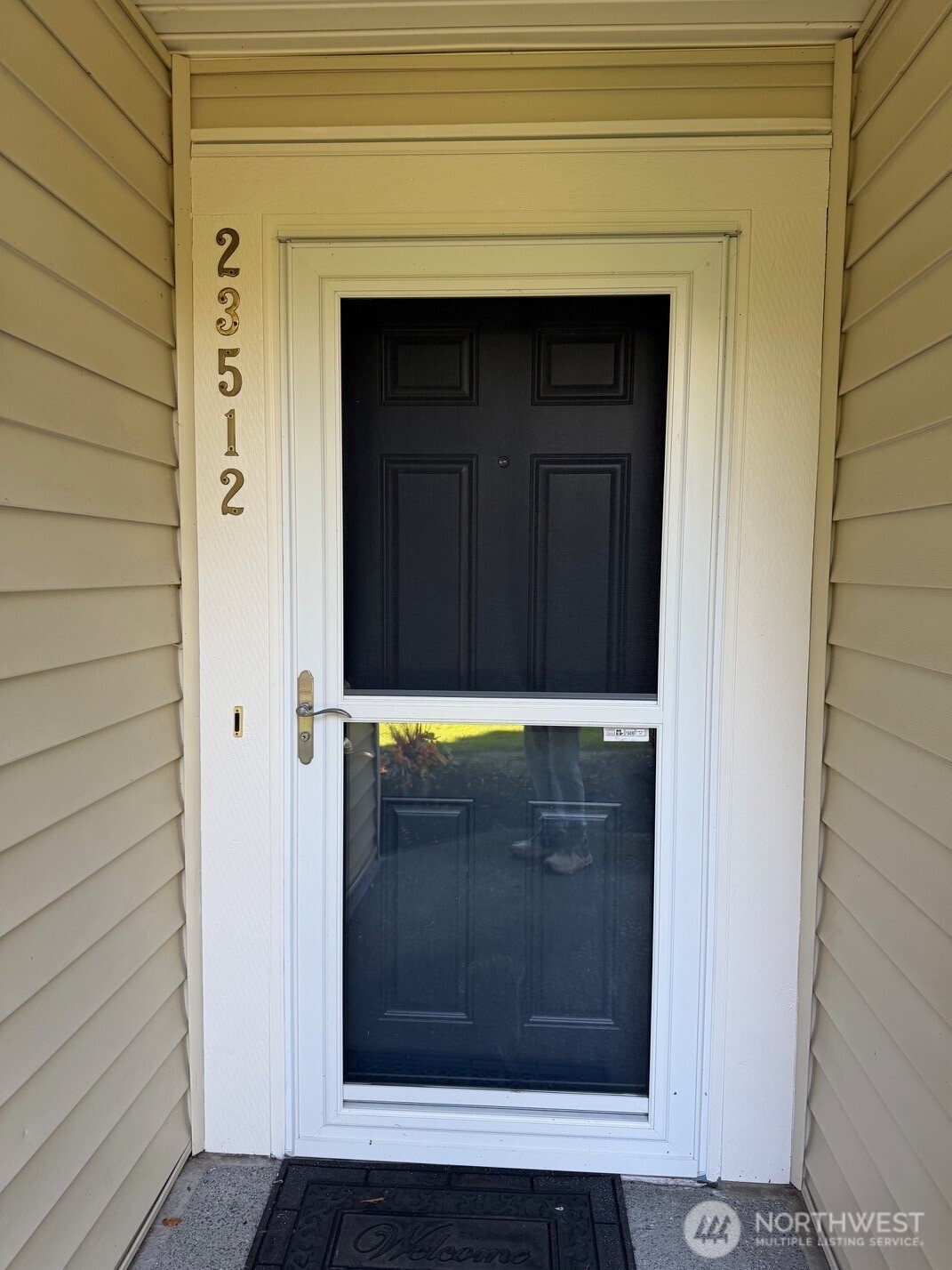 a view of front door