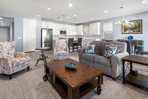 a bathroom with a double vanity sink mirror and double
