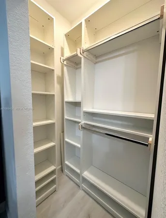 a refrigerator in a kitchen