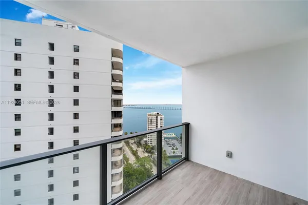 a view of a balcony