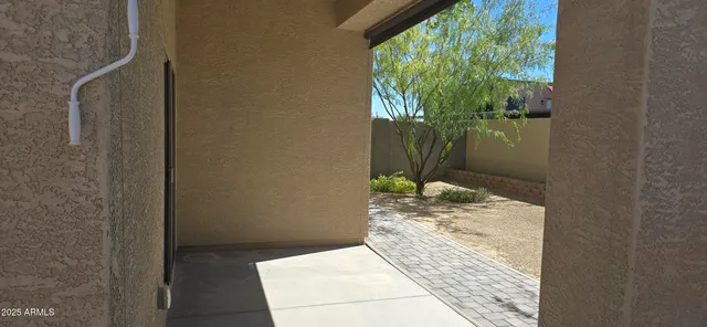 a view of small yard