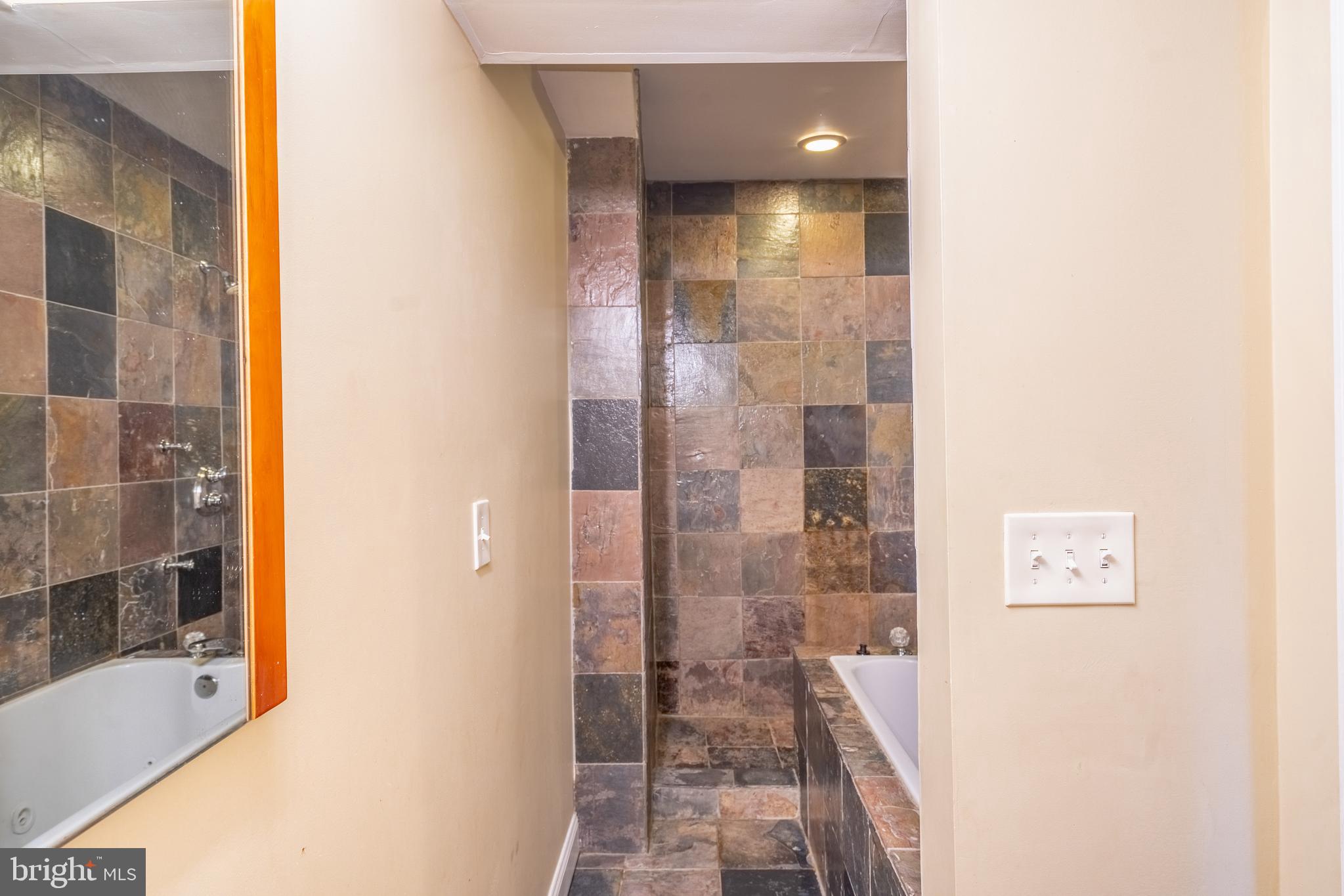 508 Scott Street Baltimore, MD 21230 - Photo 23 of 63 a bathroom with a glass shower door