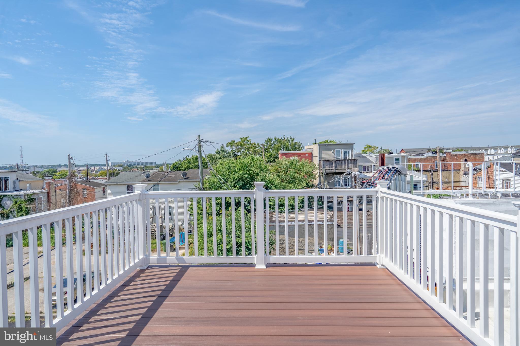 508 Scott Street Baltimore, MD 21230 - Photo 29 of 63 a view of city from a roof deck