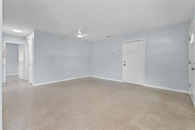 a view of an empty room