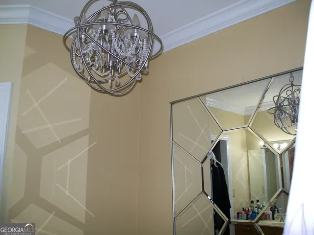 a view of a entryway in a house