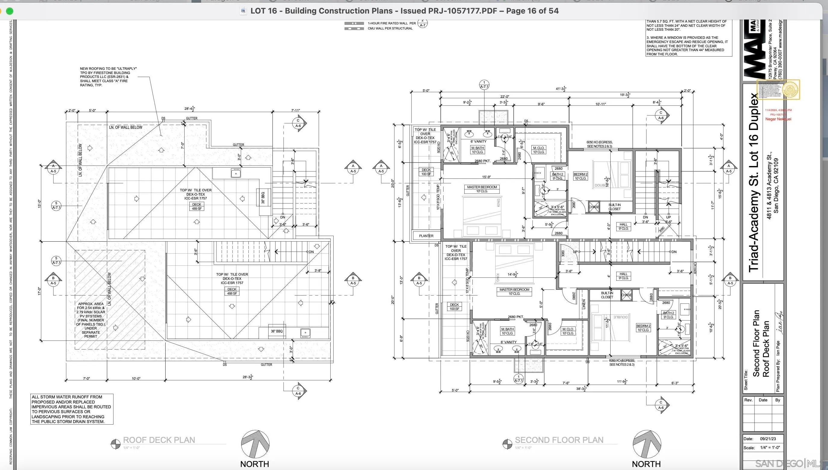 4813-11 Academy (lot 16) San Diego, CA 92109 - Photo 8 of 9 a picture of a bathroom with a shower