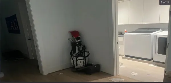 a room with storage and utility