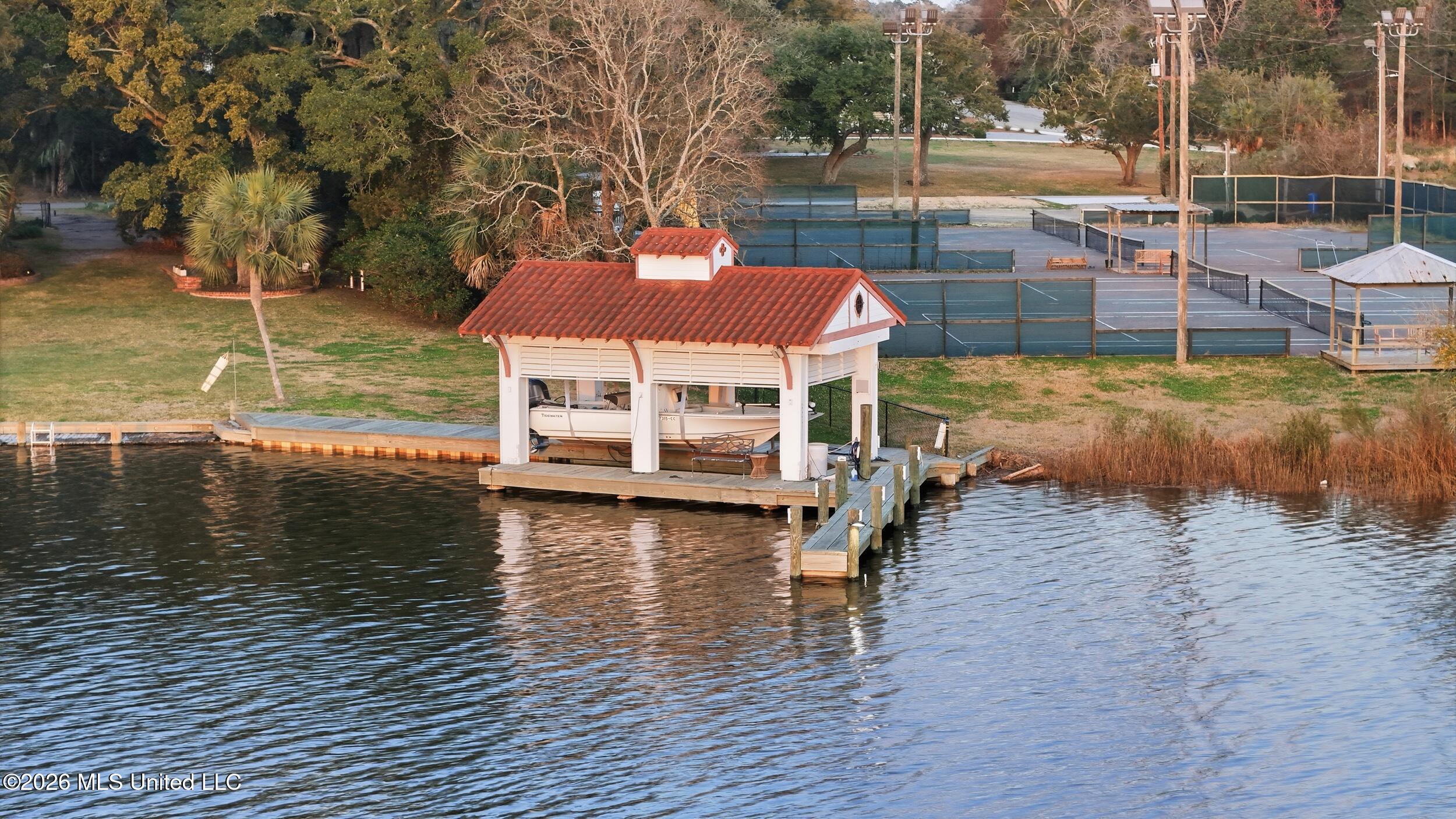 13801 Arbor Circle Ocean Springs, MS 39564 - Photo 93 of 95 BOAT HOUSE DRONE VIEW