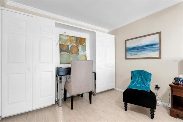 a view of living room and patio