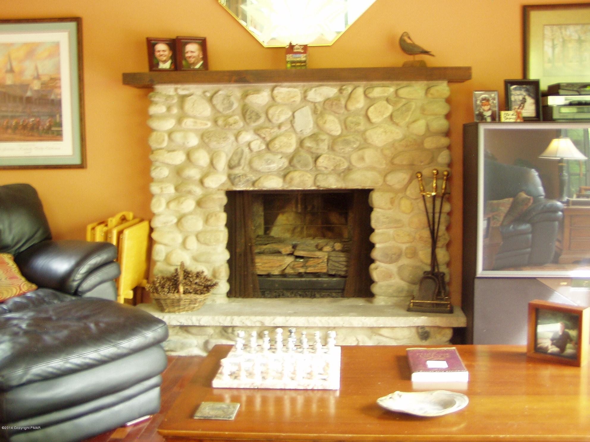 341 Valley Road Canadensis, PA 18325 - Photo 7 of 26 Stone fireplace