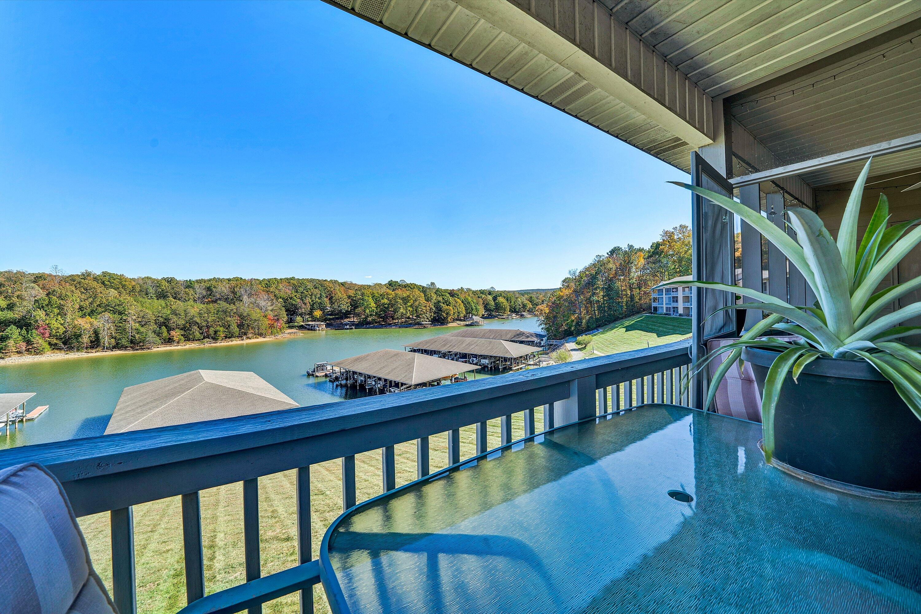 1103 Mariners Way, Unit 1 Huddleston, VA 24104 - Photo 9 of 27 a view of a lake from a balcony