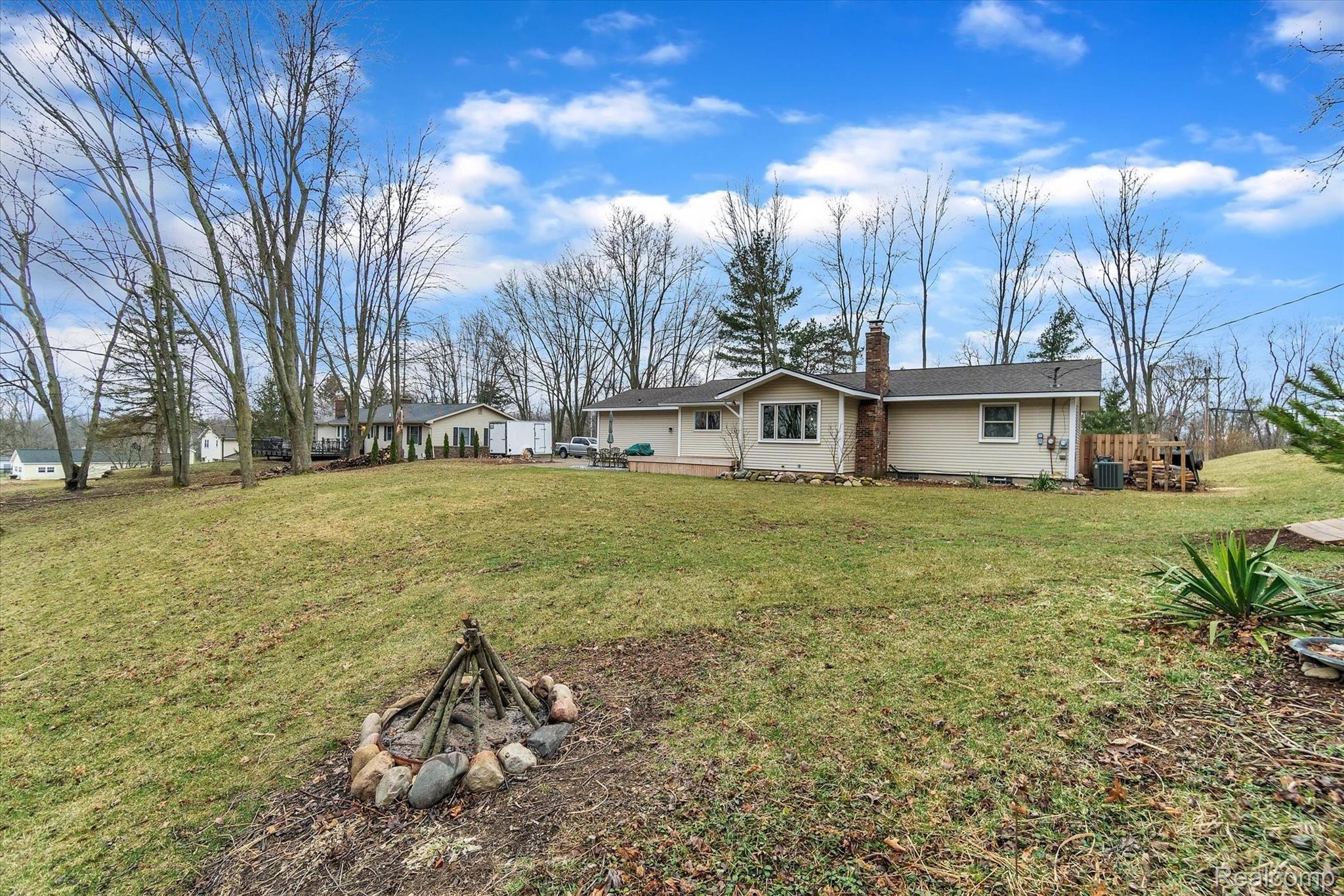 680 Murray Hill Road Highland, MI 48357 - Photo 2 of 45 Large backyard includes a firepit
