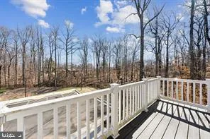 a view of wooden deck