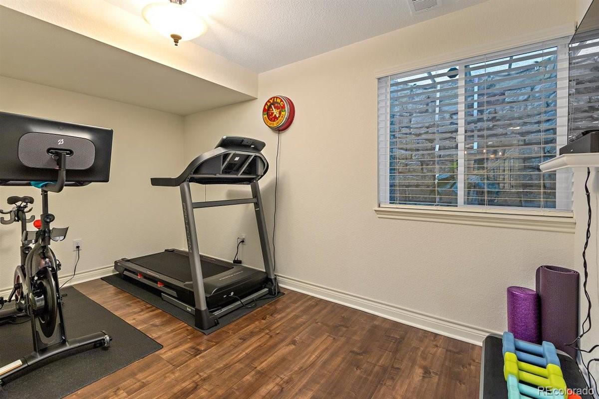 2290 Crestmont Lane Highlands Ranch, CO 80126 - Photo 33 of 40 a room with gym equipment