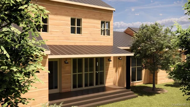 a view of a house with a door