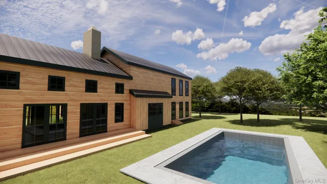 a view of an house with backyard space