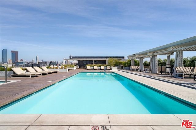 a view of a building with a street