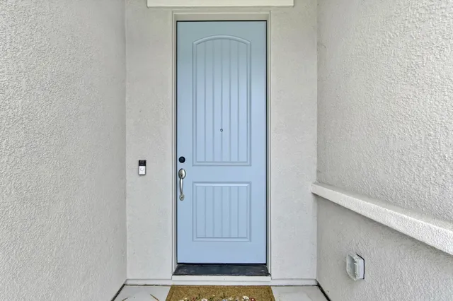 a view of front door