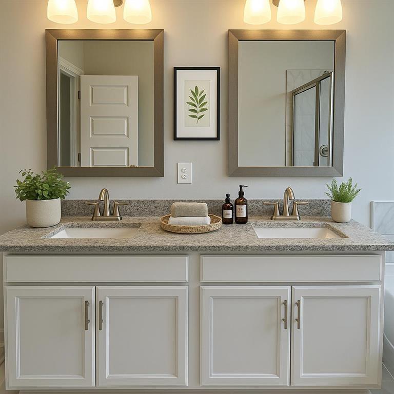 65 Shelby Court Commerce, GA 30529 - Photo 9 of 13 a bathroom with sink and mirror