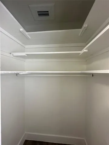 a view of a closet