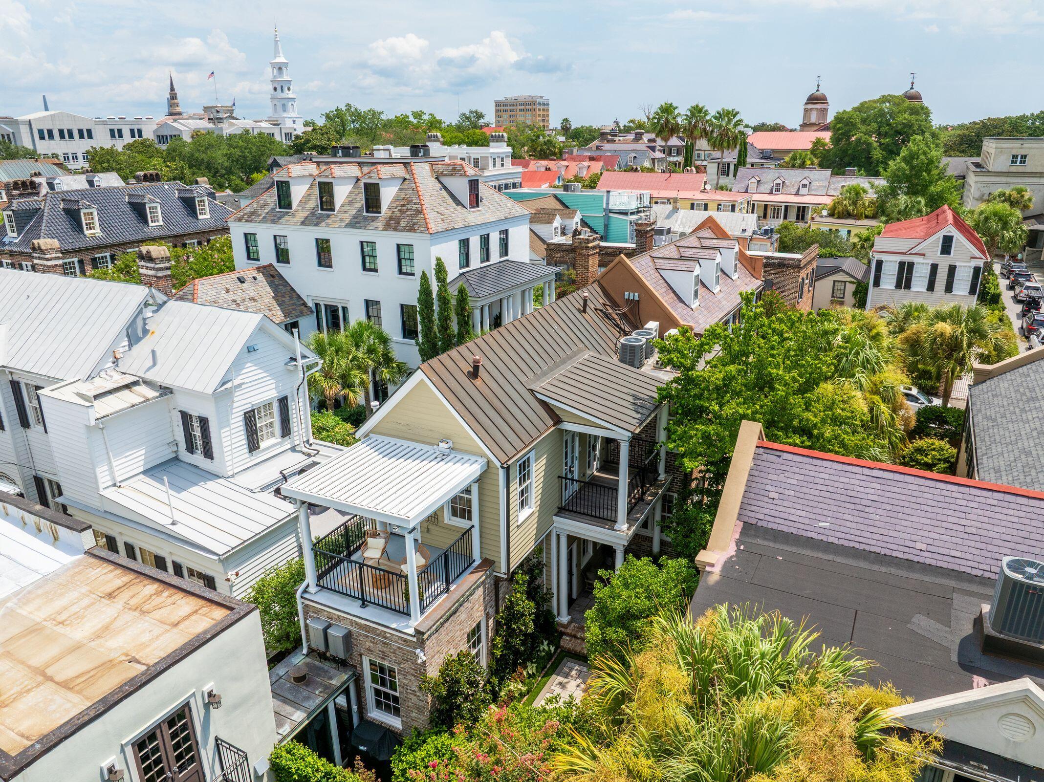 69 King Street Charleston, SC 29401 - Photo 79 of 83 Drone Back Angle