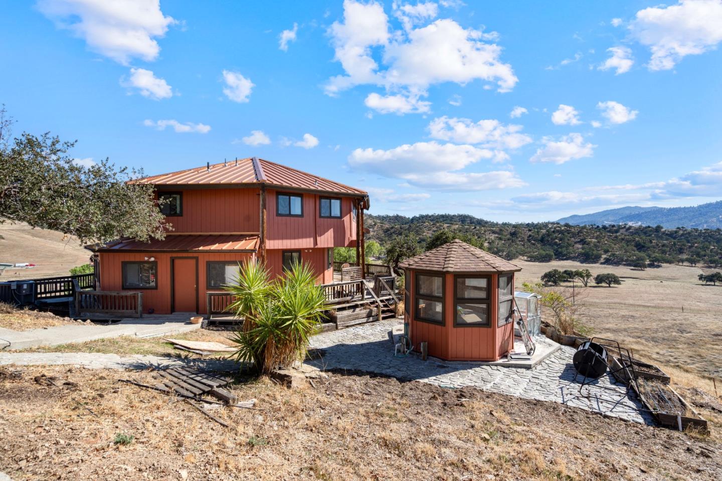 20101 Panoche Road Paicines, CA 95043 - Photo 59 of 97 a view of a house with a patio