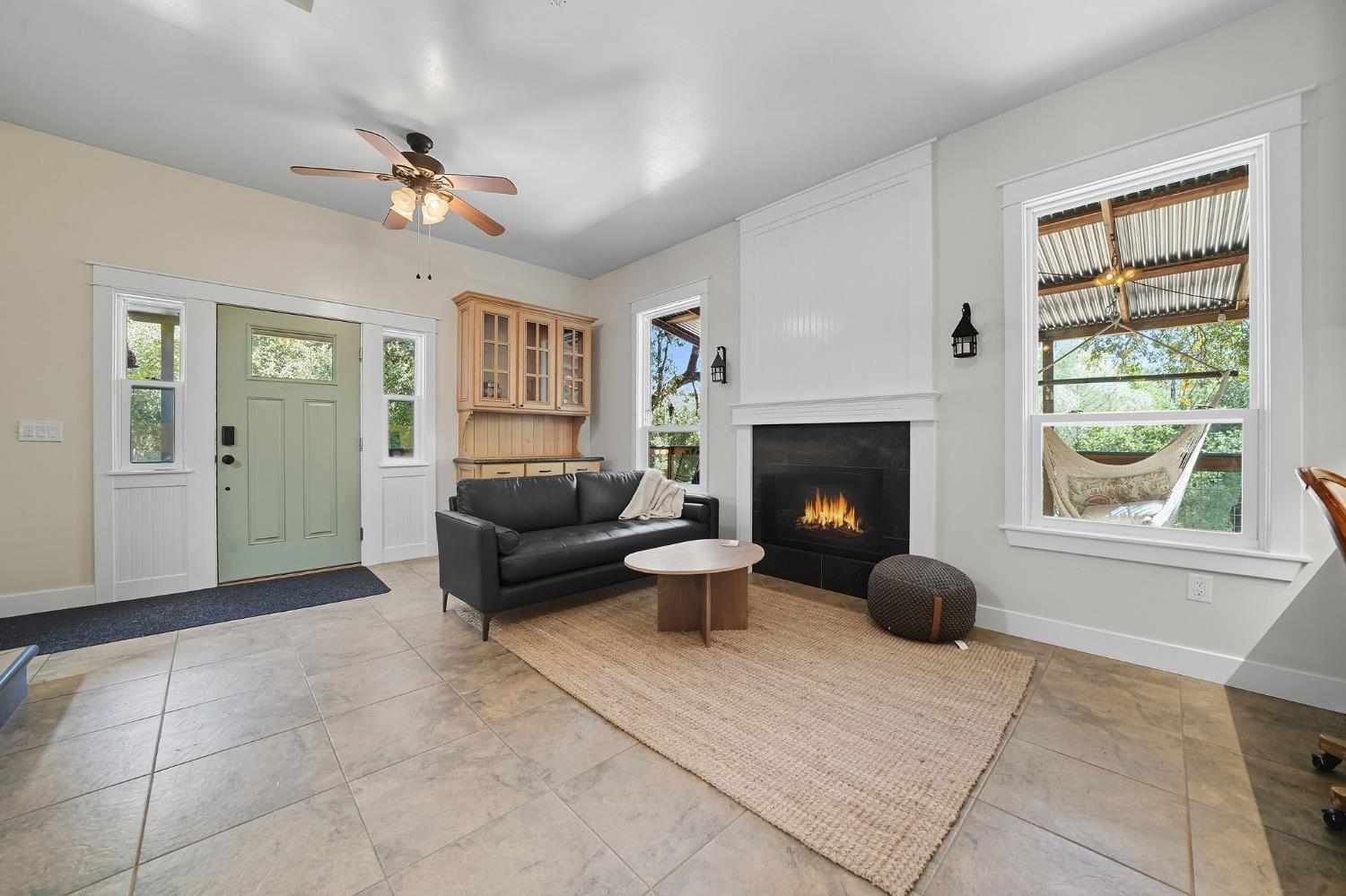 2988 Spring Hill Road San Andreas, CA 95249 - Photo 33 of 95 a living room with furniture and a fireplace